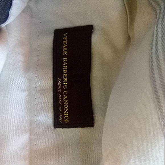 Italian Vitale Barbaris Canonico Wool Dress Pants M - Picture 8 of 9